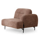 Modul 1 loc cu braț KAPPA, Opțiuni culoare, textură modernă boucle , picioarelor:Metal