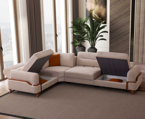 Colțar Extensibil 3+1 locuri RONNY 320 x 230 cm, Opțiuni culoare