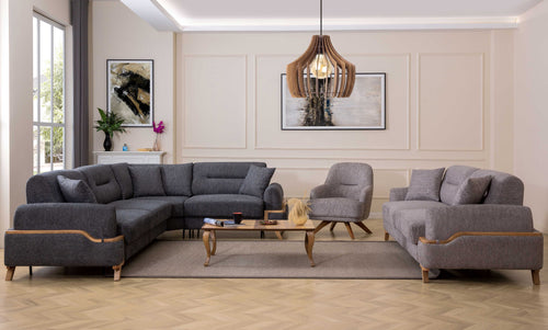 Colțar Extensibil 3+1 locuri RONNY 320 x 230 cm, Opțiuni culoare