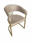 Scaun ALLEGRA, picior metalic Vintage Gold, Culori disponibile