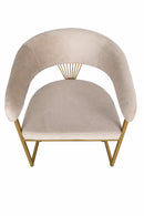 Scaun ALLEGRA, picior metalic Vintage Gold, Culori disponibile