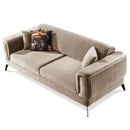 Canapea extensibilă BUTTERFLY 3 locuri  220 cm , material:Catifea,  picioarelor: Metal, din sus