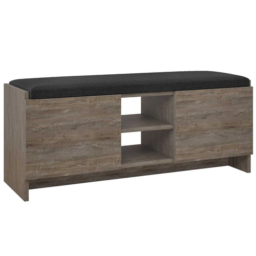 Banchetă cu depozitare ZION şi pernă pentru sezut 2 rafturi 2 uşi 110 cm, Opţiuni culoare