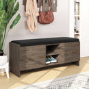 Banchetă cu depozitare ZION şi pernă pentru sezut 2 rafturi 2 uşi 110 cm, Opţiuni culoare