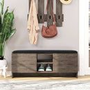 Banchetă cu depozitare ZION şi pernă pentru sezut 2 rafturi 2 uşi 110 cm, Opţiuni culoare