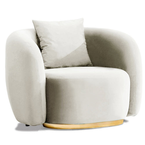 Fotoliu MUFFIN-MR, Opțiuni culoare, Material : Catifea  Picior&nbsp : Metal Argintiu, Pernă Pentru Spate : Burete moale