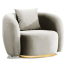 Fotoliu MUFFIN-MR, Opțiuni culoare, Material : Catifea  Picior&nbsp : Metal Argintiui -  gold - tesatura , Pernă Pentru Spate : Burete moale