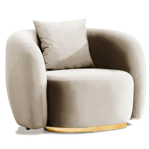 Fotoliu MUFFIN-MR, Opțiuni culoare, Material : Catifea  Picior&nbsp : Metal Argintiu, Pernă Pentru Spate : Burete moale