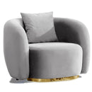 Fotoliu MUFFIN-MR, Opțiuni culoare, Material : Catifea  Picior&nbsp : Metal Argintiu -i gold - tesatura , Pernă Pentru Spate : Burete moale