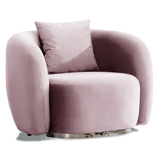 Fotoliu MUFFIN-MR, Opțiuni culoare, Material : Catifea  Picior&nbsp : Metal Argintiu -i gold - tesatura , Pernă Pentru Spate : Burete moale