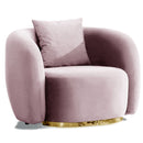 Fotoliu MUFFIN-MR, Opțiuni culoare, Material : Catifea  Picior&nbsp : Metal Argintiu -i gold - tesatura , Pernă Pentru Spate : Burete moale