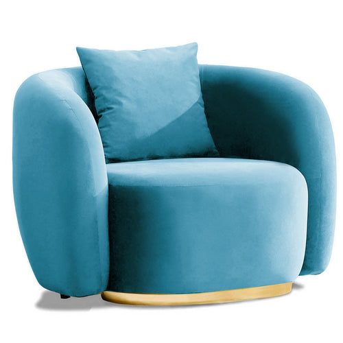 Fotoliu MUFFIN-MR, Opțiuni culoare, Material : Catifea  Picior&nbsp : Metal Argintiu, Pernă Pentru Spate : Burete moale