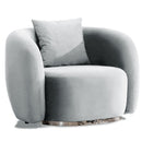 Fotoliu MUFFIN-MR, Opțiuni culoare, Material : Catifea  Picior&nbsp : Metal Argintiu si gold , Pernă Pentru Spate : Burete moale