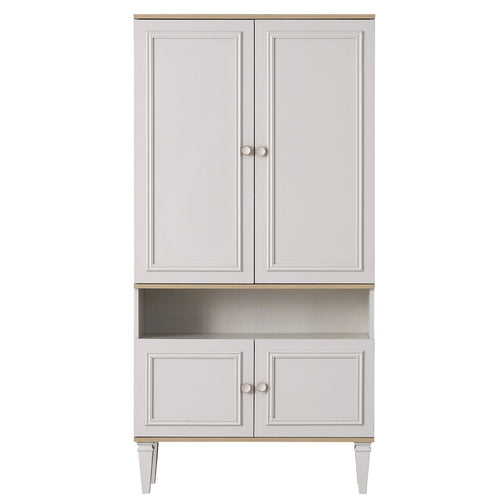 Bibliotecă BRENNA 1 raft 4 uși 90 x 199 cm - Maroom