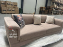 RESIGILAT Canapea extensibilă BUTTERFLY 3 locuri  220 cm, Cafeniu 33 