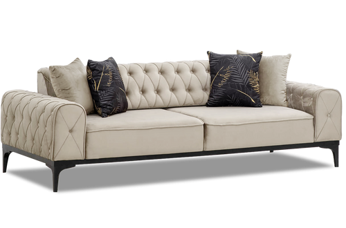 Canapea extensibilă 3 locuri LOTUS 220 cm, Easy clean, Opțiuni culoare