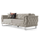 Canapea extensibilă TOSCA 3 locuri 220 cm, material:Catifea, picioarelor:Metal,