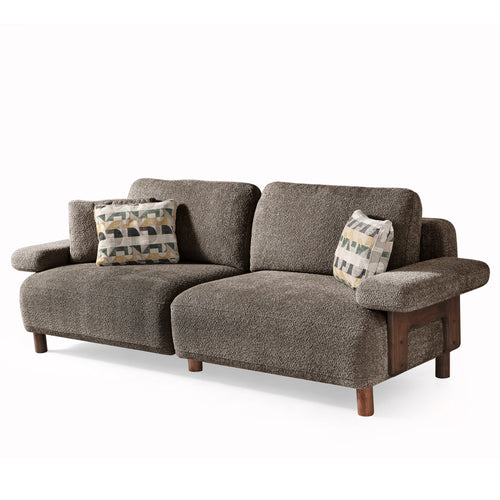 Canapea LAVA  , Țesătură modernă și moale, picioarelor: Lemn