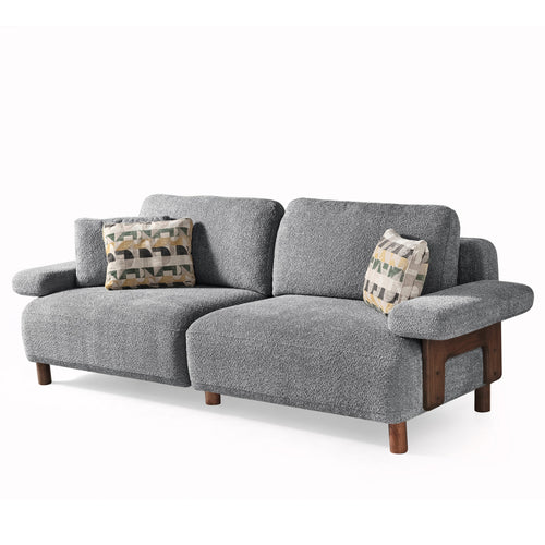 Canapea LAVA  , Țesătură modernă și moale, picioarelor: Lemn