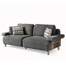 Canapea LAVA  , Țesătură modernă și moale, picioarelor: Lemn