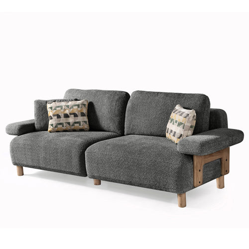 Canapea LAVA  , Țesătură modernă și moale, picioarelor: Lemn