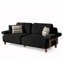 Canapea LAVA  , Țesătură modernă și moale, picioarelor: Lemn