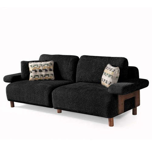 Canapea LAVA  , Țesătură modernă și moale, picioarelor: Lemn