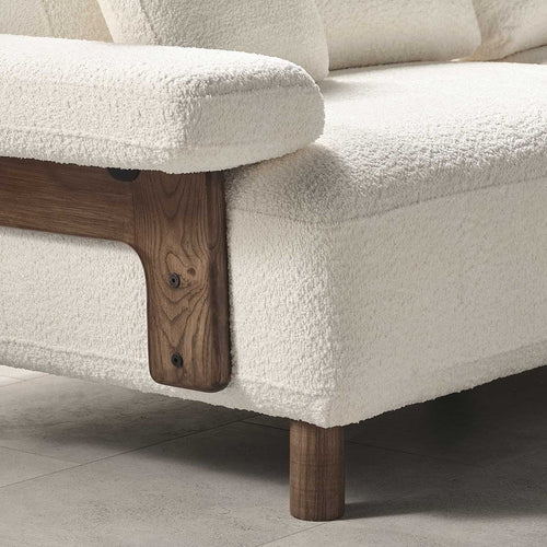 Canapea LAVA  , Țesătură modernă și moale, picioarelor: Lemn ,  detalie