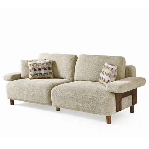 Canapea LAVA  , Țesătură modernă și moale, picioarelor: Lemn