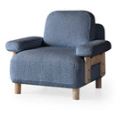 Fotoliu  LAVA  , Țesătură modernă și moale, picioarelor: Lemn  1   , din perspectiva