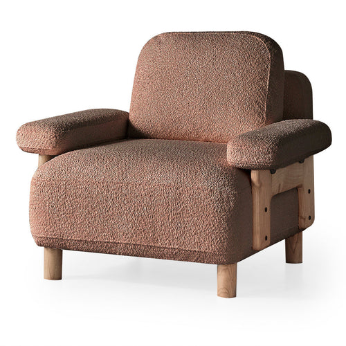 Fotoliu  LAVA  , Țesătură modernă și moale, picioarelor: Lemn  1   , din perspectiva