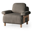 Fotoliu  LAVA  , Țesătură modernă și moale, picioarelor: Lemn  1   , din perspectiva