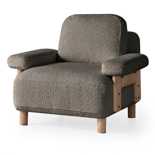 Fotoliu  LAVA  , Țesătură modernă și moale, picioarelor: Lemn  1   , din perspectiva