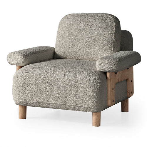 Fotoliu  LAVA  , Țesătură modernă și moale, picioarelor: Lemn  1   , din perspectiva