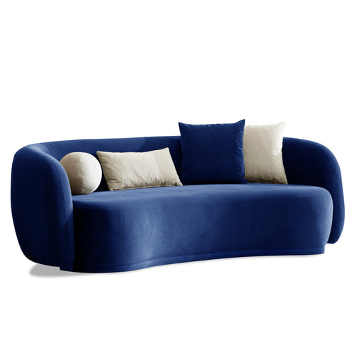 Canapea MUFFIN-MR, Opțiuni culoare, Material : Catifea  Picior&nbsp : Metal Argintiu, Pernă Pentru Spate : Burete moale