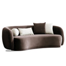 Canapea MUFFIN-MR, Opțiuni culoare, Material : Catifea  Picior&nbsp : Metal Argintiu, Pernă Pentru Spate : Burete moale