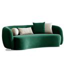 Canapea MUFFIN-MR, Opțiuni culoare, Material : Catifea  Picior&nbsp : Metal Argintiu, Pernă Pentru Spate : Burete moale