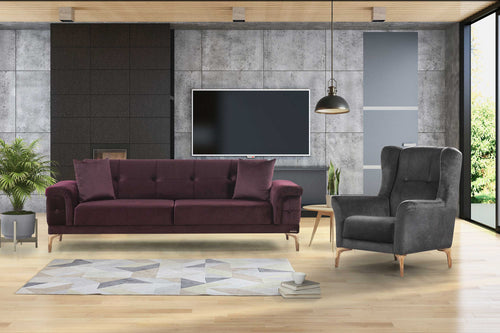 Canapea extensibilă 3 locuri HAZERAN 226 cm, Opțiuni culoare