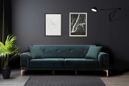 Canapea extensibilă 3 locuri HAZERAN 226 cm, Opțiuni culoare