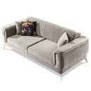 Canapea extensibilă BUTTERFLY 3 locuri  220 cm , material:Catifea,  picioarelor: Metal, din sus