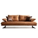 Canapea extensibilă TESLA,  senzația de piele natural, Picioarele : din metal vopsit în câmp electrostatic. , extensibila detalie , din fata