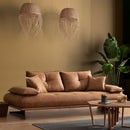 Canapea extensibilă TESLA,  senzația de piele natural, Picioarele : din metal vopsit în câmp electrostatic. , extensibila detalie , din sus