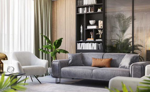 Canapea extensibilă BASIC cu decor din lemn, Opțiuni culoare și dimensiune