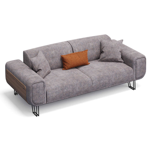 Canapea extensibilă BASIC cu decor din lemn, Opțiuni culoare și dimensiune