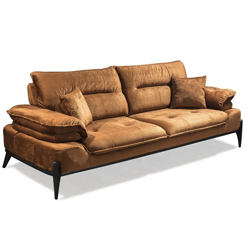 Canapea extensibilă GALAXY , Tip material:&nbsp;Catifea exclusivă, Tipul picioarelor: Lemn