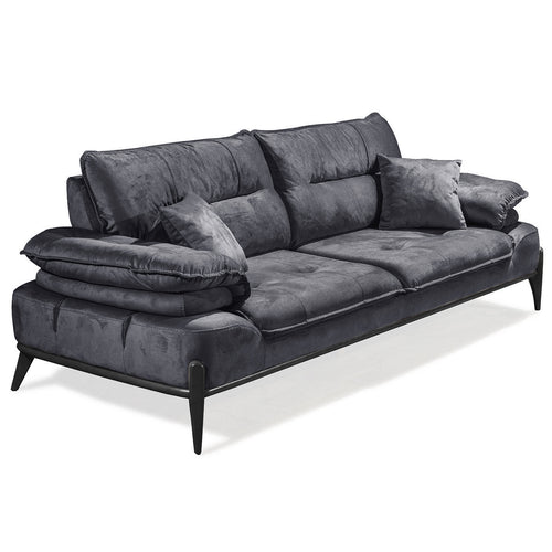 Canapea extensibilă GALAXY , Tip material:&nbsp;Catifea exclusivă, Tipul picioarelor: Lemn