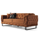 Canapea extensibilă TOSCA 3 locuri 220 cm, material:Catifea, picioarelor:Metal,