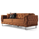 Canapea extensibilă TOSCA 3 locuri 220 cm, material:Catifea, picioarelor:Metal,