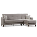 Colțar Extensibil 3+1 locuri cu șezlong VICO 285 x 160 cm, Opțiuni culoare 