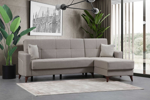 Colțar Extensibil 3+1 locuri cu șezlong VICO 285 x 160 cm, Opțiuni culoare 